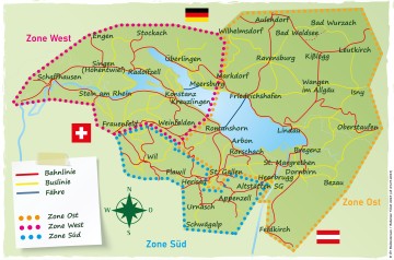 Zonenplan Bodensee Ticket 2024