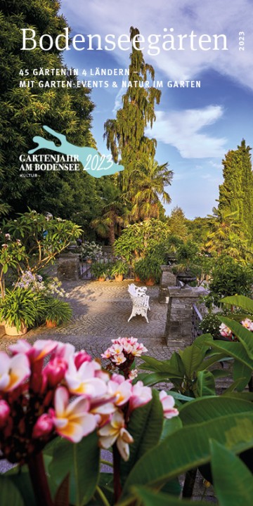 Titelblatt der Broschüre Bodenseegärten 2023