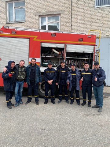 Unterstützung der Feuerwehr in Kharkiv