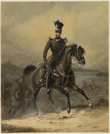 Louis Napoleon als Hauptmann der Berner Artillerie