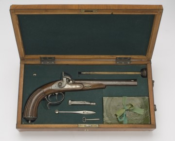 Bild N24-B: Schweizerische Perkussionspistole um 1865