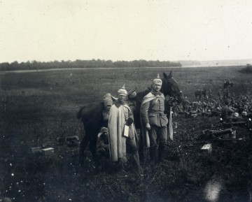 Soldaten an der Front in Saint-Baussant