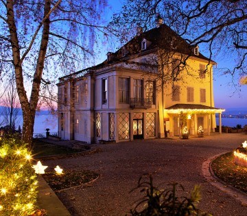 Das Arenenberger Napoleonschloss in weihnachtlichem Glanz