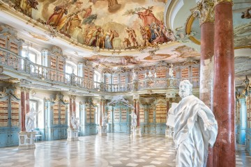 Der Bibliothekssaal im Kloster Schussenried