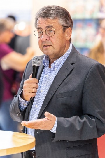 Sigmar Gabriel auf der Frankfurter Buchmesse 2018