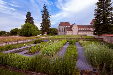 Der rekonstruierte Klostergarten "Hortulus" auf der Insel Reichenau